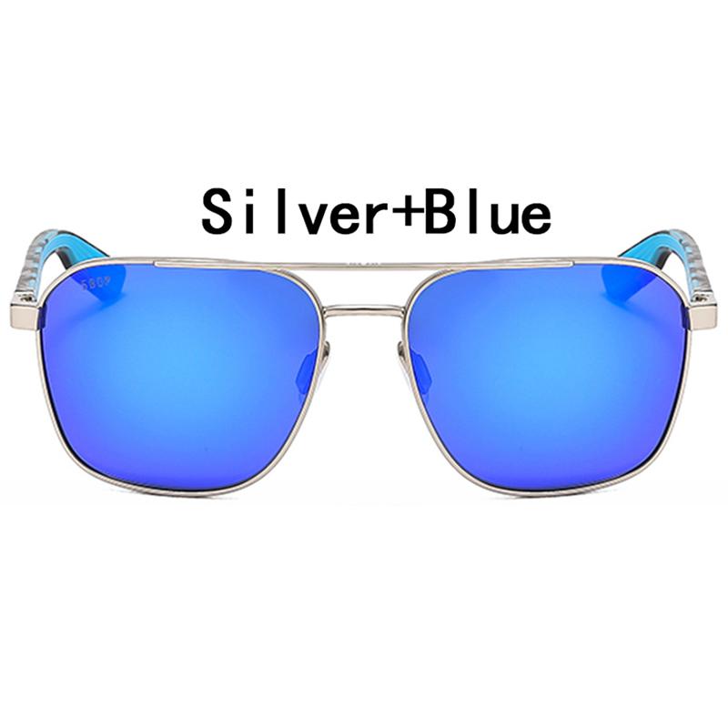 Wader Design Sun Glasses Glasses Men 580P Sunglasses Uv400 Shades Eyewear Gafas Rectangular Durable Metal Metal Spectacle Frame Frame Driving Sun