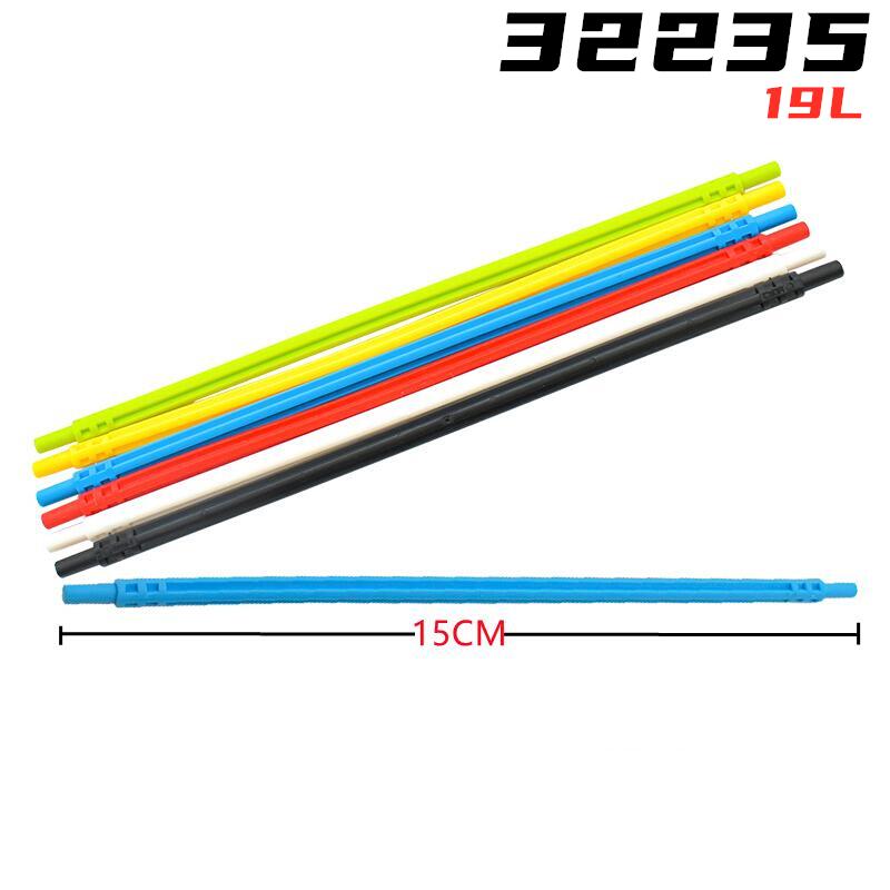 Regenbogen Schwein MOC Teile 32235 Achse Schlauch Weich 19L Kompatible Steine DIY Zusammenbau Bausteine Partikel Kind Puzzle Gehirn Spielzeug Geschenk