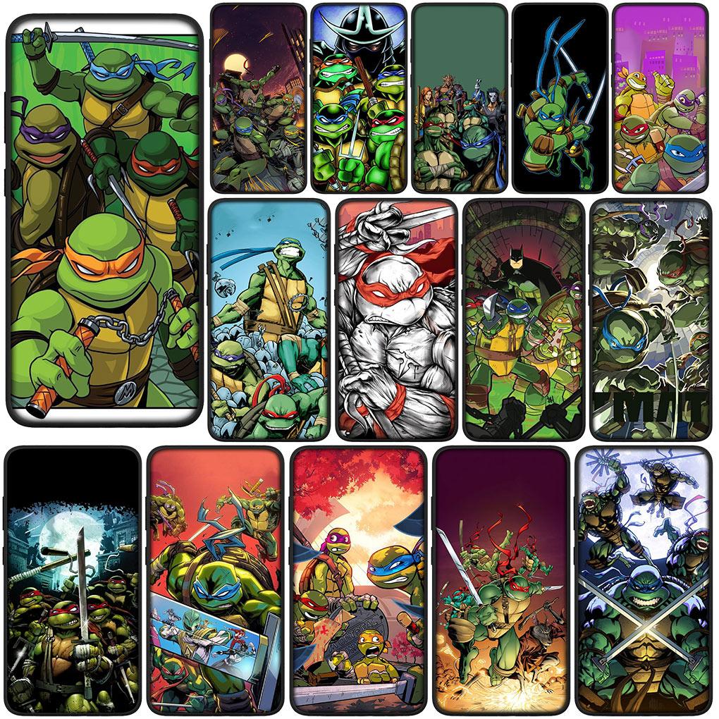 Cartoon n-Ninjas Wallpaper T-Turtles for Samsung Galaxy A06 A16 A13 A71 A21S A22 A73 A42 A03 A02 A11 A70 A72 A7 Cover Case