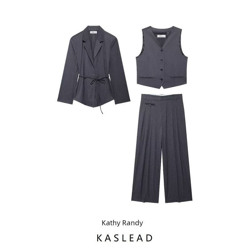 Kaslead New Arrival Women's Clothing Fashion Style Stripes Three-Piece Set 8338821 4749884 11255539