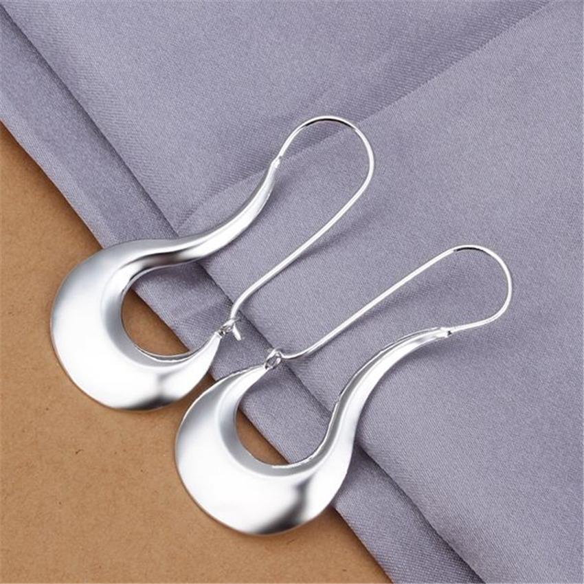 925 Sterling Silber Klassische lange Tropfenohrringe für Frauen Schöner Schmuck Mode Hochzeitsaccessoires Partygeschenke