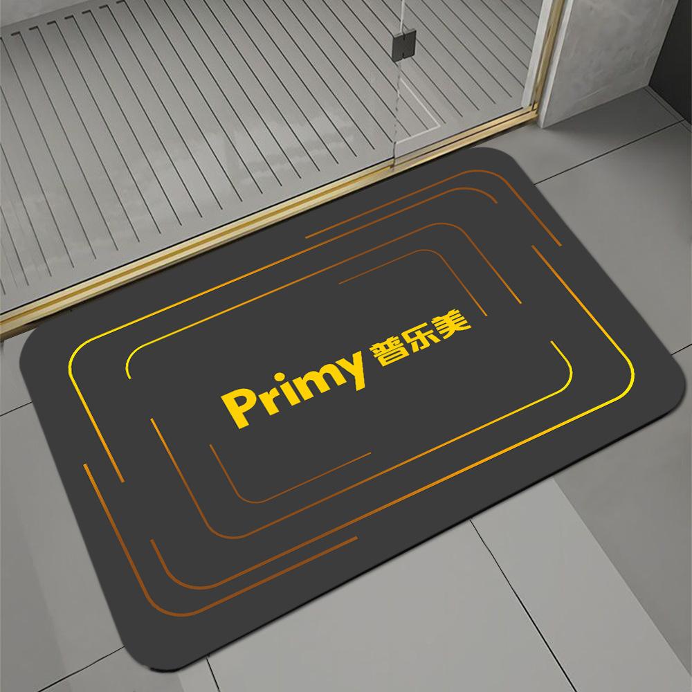 Ceramic Bathroom Gift Floor Mat Doormat Bathroom Absorbent Non-Slip Mat Logo Toilet Carpet Order System