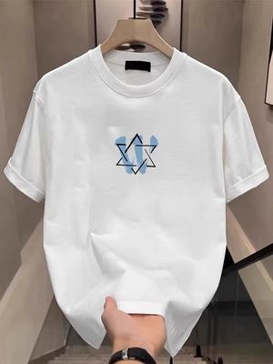 2025 New Summer Men Fashion 100 Pure Cotton TShirt  Fantastic Comfortable Printting Partner Tshirt Sports Outdoor Tshirt Tops