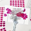 Valentine's Day Laser Heart Self-Adhesive Stickers for DIY Decorations