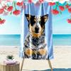 Charming Canine Portrait Elegance Print Beach Towel, Quick Drying, Suitable for Travel, Outdoor Sports, Jogging, the Beach and Swimming, Gift