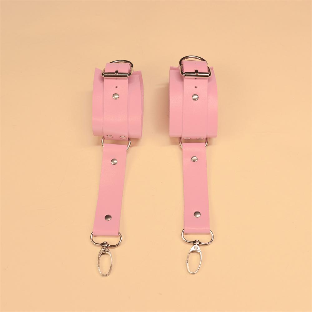 Erotické Sexy RŮŽOVÉ Dámské Oblečení Odhalující Hýždě Kožené Kalhoty SM Flirtující a Vášnivé Sexuální Pomůcky Pouta a Pásky