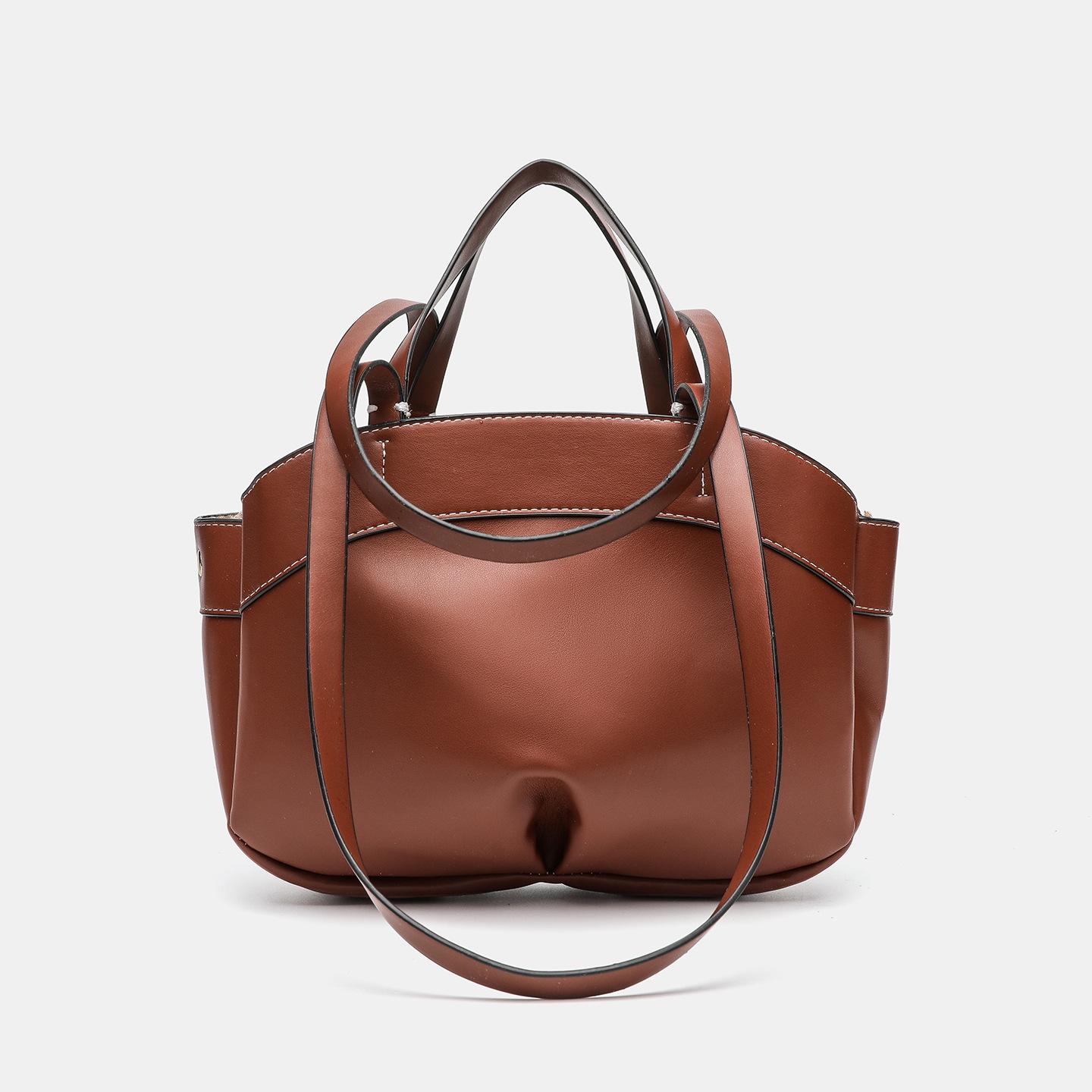 

Z Family Style Fashionable Tote Bag: Large Capacity, Mother-Child, Single-Shoulder Bucket, Trendy Korean Women s Handbag 28*11*23 cm коричневый