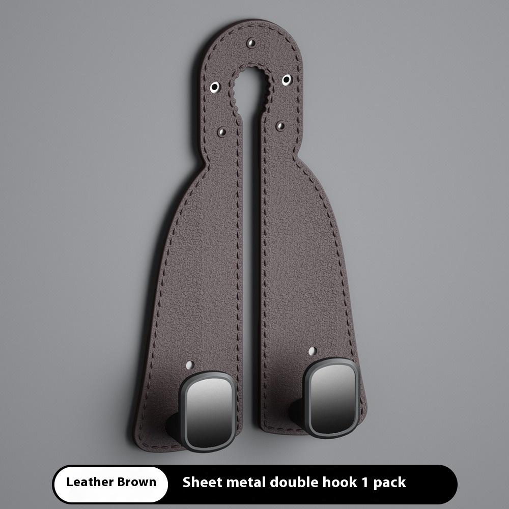 Car Back Seat Hook Double Hook Seat Rear Multifunction Hanger Backrest Hook Car Interior Storage Organizer Accessories