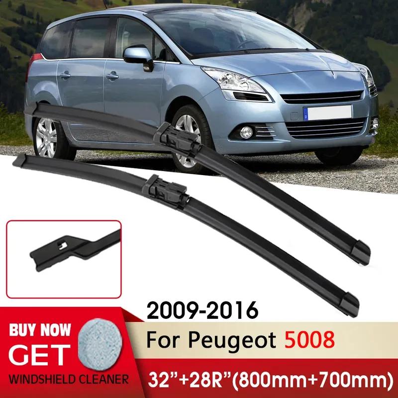 Auto Scheibenwischer RHD & LHD Frontscheibenwischer 32"+28R" Für Peugeot 5008 2009-2016 Passend Druckknopf Scheibenwischer Autozubehör