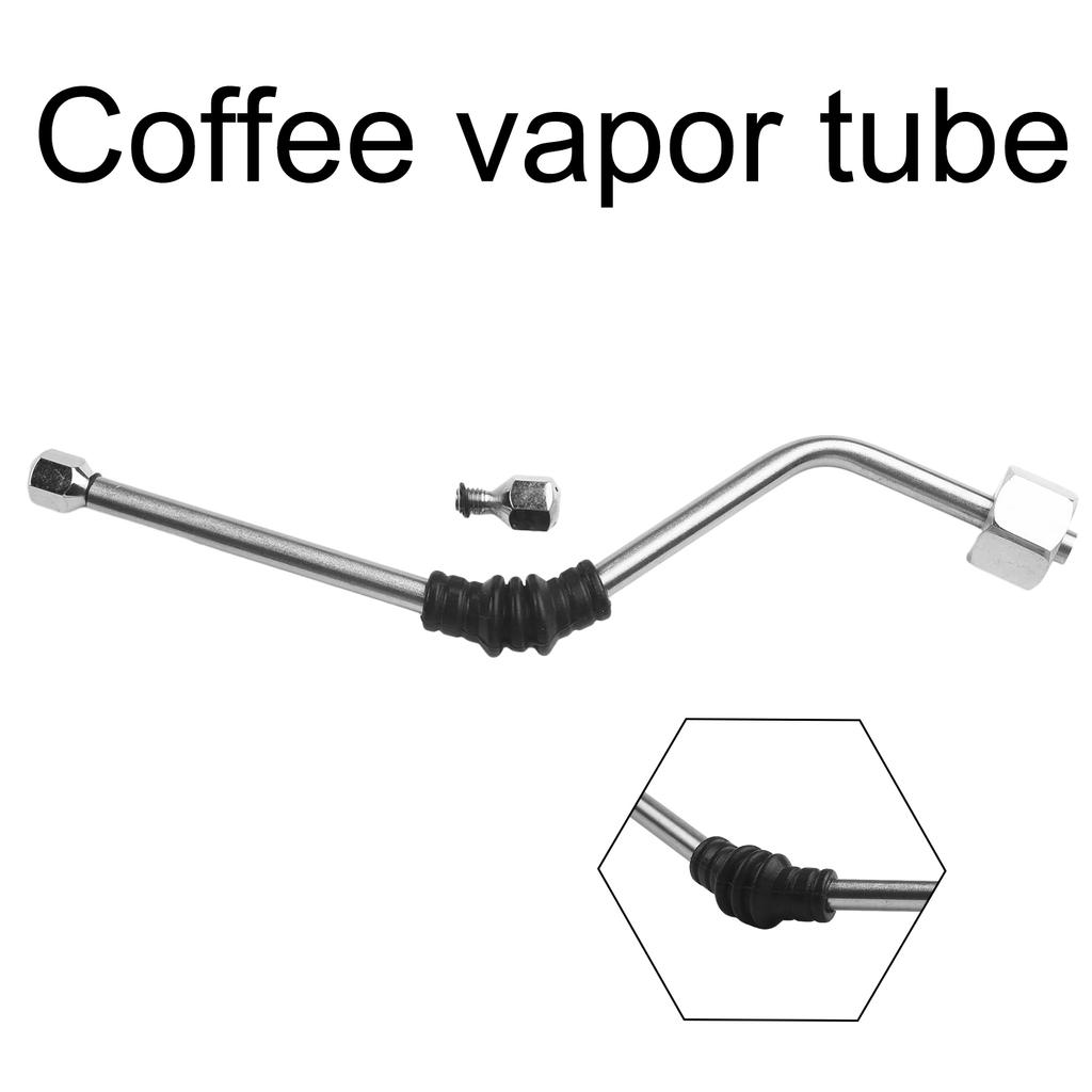 Steam Wand Parts for EC680 Coffee Machine Stainless Steel with Rubber Elbow for Enhanced Milk Frothing Capability