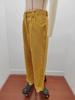 2024 Women's High Waist Corduroy Casual Pants - Solid Color, Loose Straight Leg