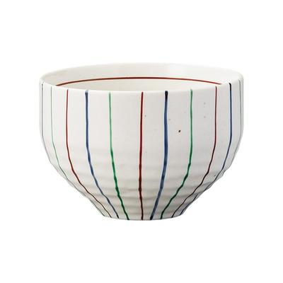 Ippuku 10 X Tokusa Ippuku Matcha Cafe Mino Made In Japan Ale-net Bowl, Teacup, 6.8cm, 320cc, Hand-painted Three-Color Bowl, Bowl, Bowl, Ware,