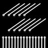 CZWESTC Mini Measuring Spoons, 50 Pieces, Small Scoop Bulk, Micro-Milligram Measuring Spoons for Cosmetic Use (132 Teaspoon or 150 Milligram)