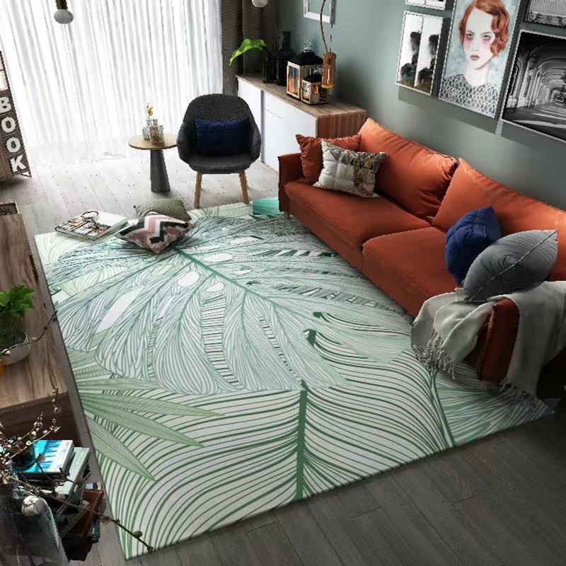 Light Luxury High-End Flannel Carpet Anti-Slip For Living Room Sofa Stain-Resistant Foot Mat For Bedroom Home Decoration