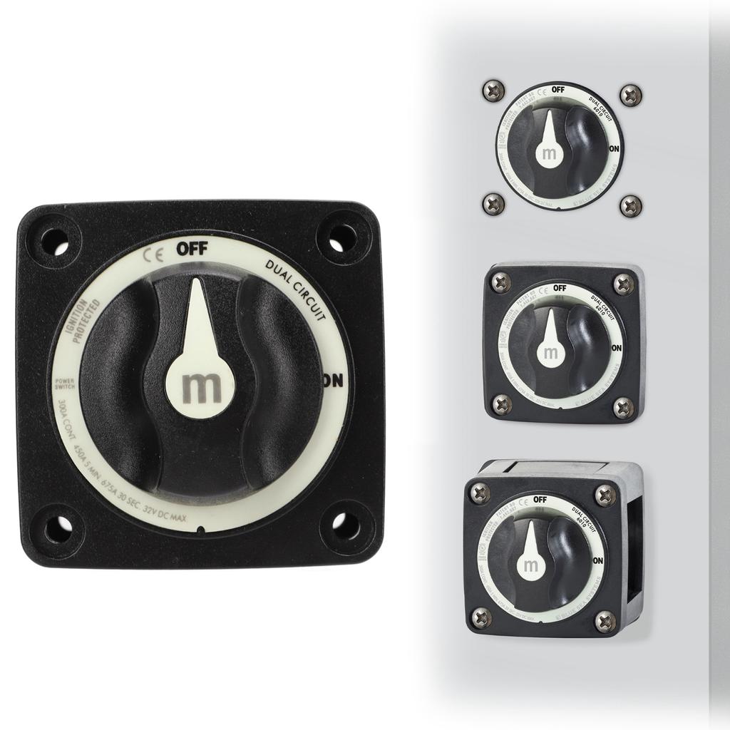 Dual Circuit Battery On Off Switch Power Cut Disconnect Isolator IP66 Waterproof Ignition Protection