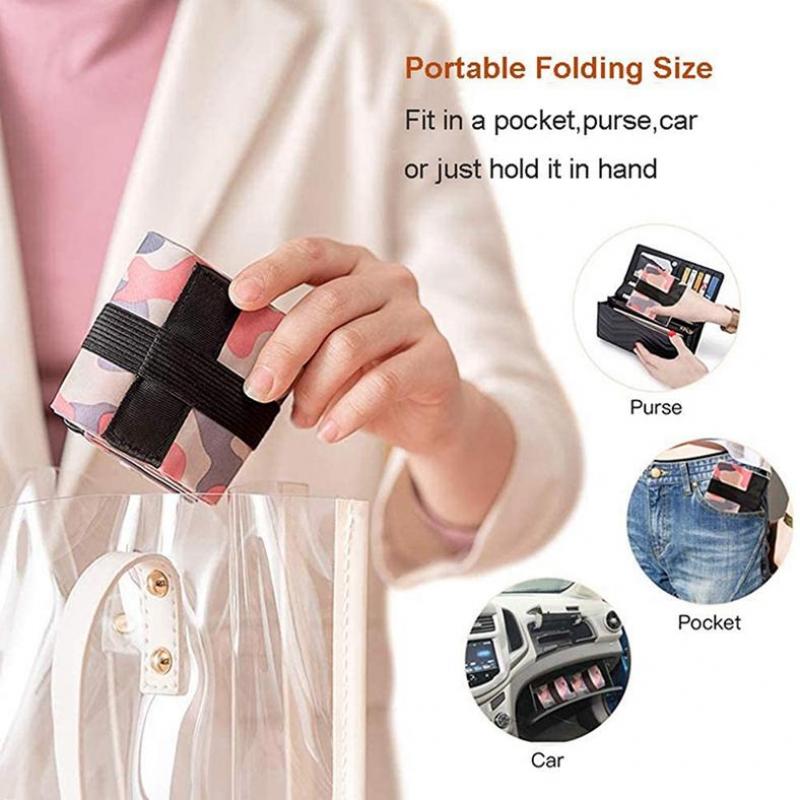 Folding Eco-friendly Shopping Bag One-shoulder Portable Thickened Large Shopping Bag Supermarket Eco-friendly Bag