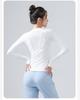 Damen Schnelltrocknendes Slim Fit Outdoor-Sportoberteil – Langarm Yoga & Lauf-Reißverschlusshemd