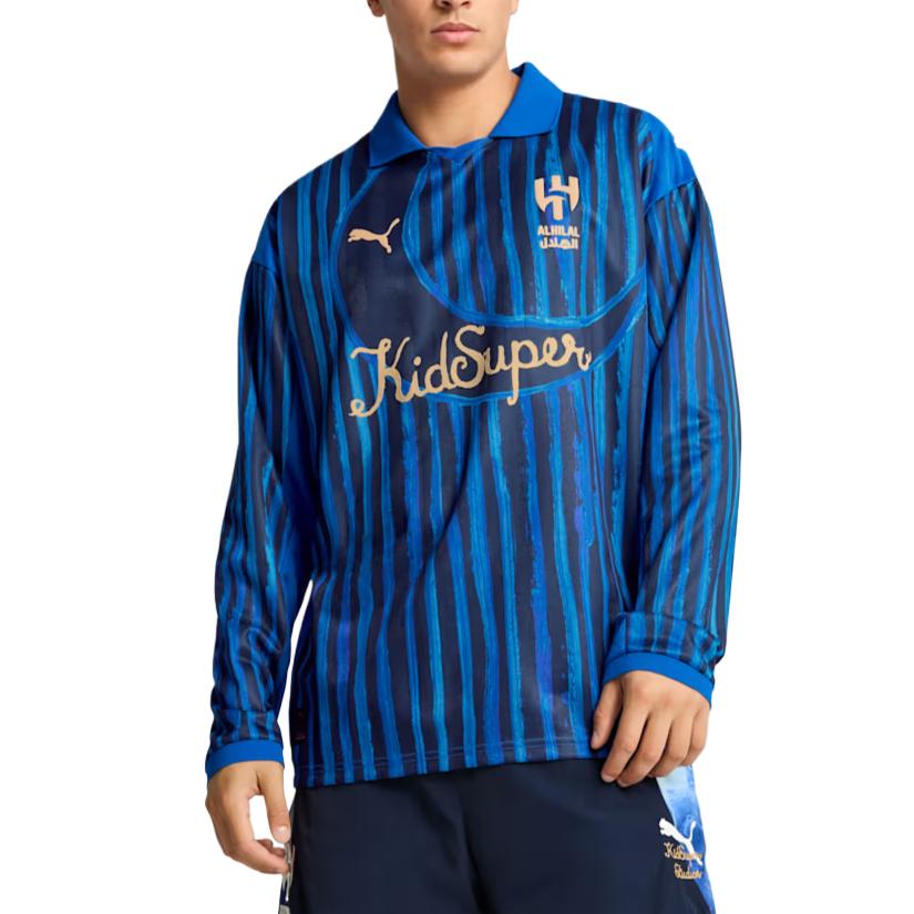 Puma Kidsuper Ahsfc Trendy Comfortable Soft Long Sleeve Shirt Men shirts 60684914
