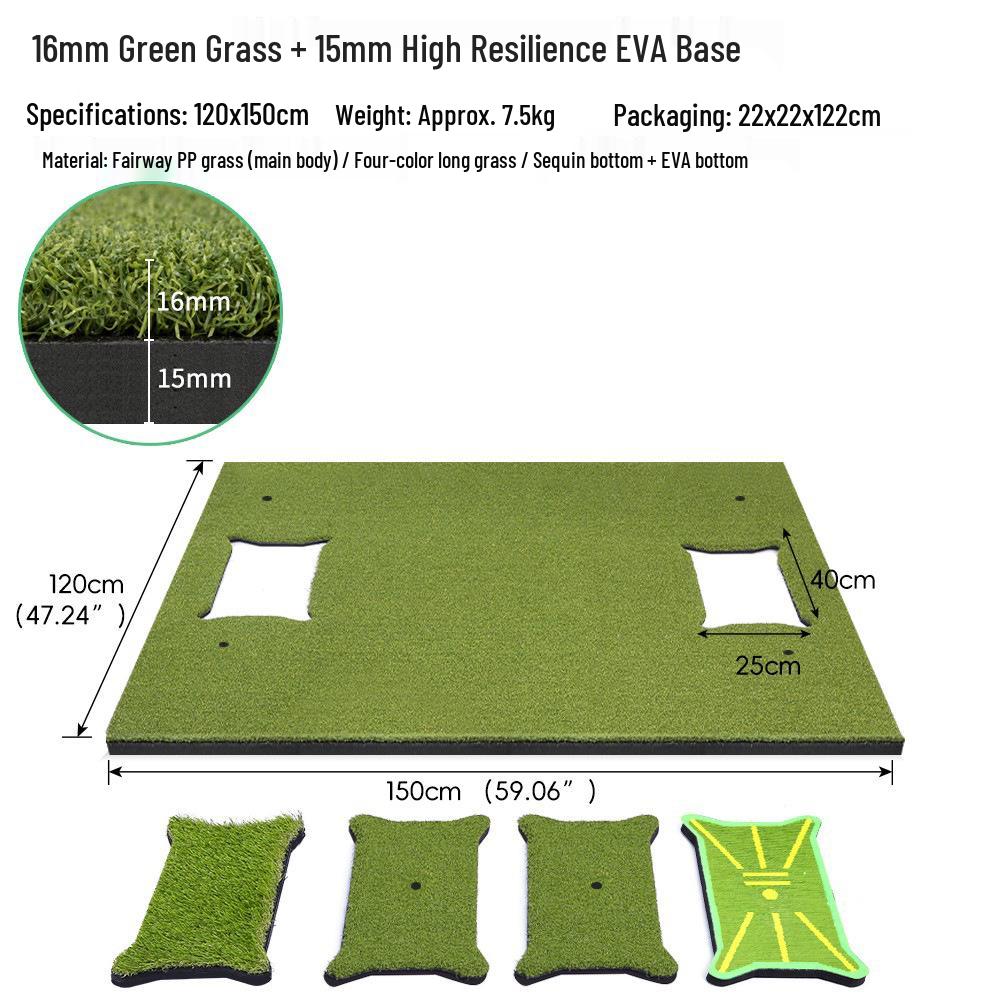 Versatile Golf Practice Mat for Indoor and Outdoor Swing Training
