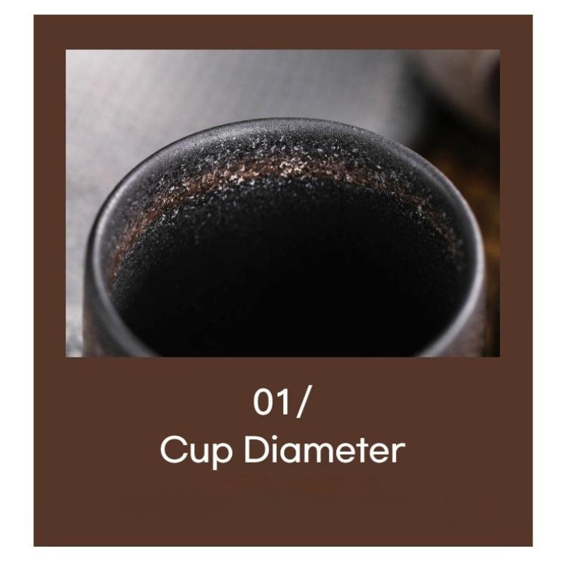 128ml New Handmade Rough Ceramic Tea Coffee Cup Japanese Vintage Style Mug for Kung Fu Tea/Sake & Daily Coffee Cup Ceramic Cup