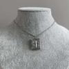 Alloy Cross Pendant Necklace With Photo Box For Women Fashion Jewelry