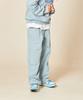 Rizris One-Pleat Sweat Wide Pants [Powder Blue]