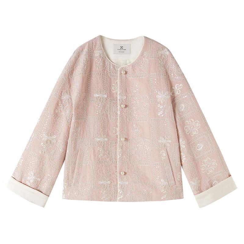Xiangying New Chinese Style Embroidered Cardigan