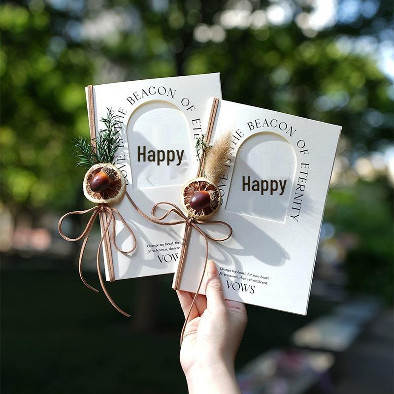 Elegant Bride and Groom Vow Cards – Creative Handwritten Wedding Speech Set