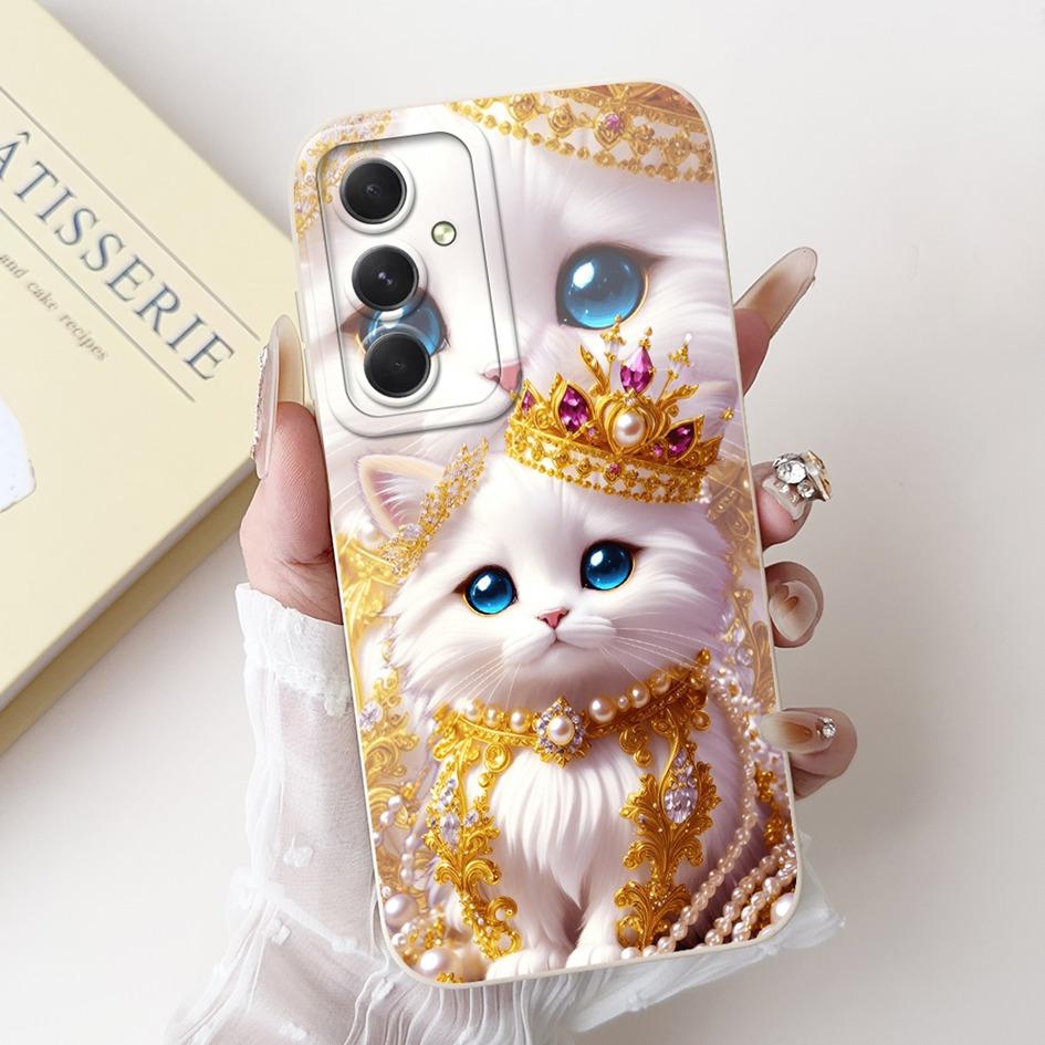 Case For Samsung Galaxy A53 A54 A55 5G Cover SM-A536B SM-A546V SM-A556B Shockproof Funda Fashion Flower Soft Silicone Matte Etui
