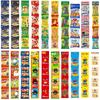 4 set di snack 20 tipi per un totale di 80 pezzi (4 borse). il contenuto può variare a causa della cessazione della produzione da parte del produttore o per altri motivi.