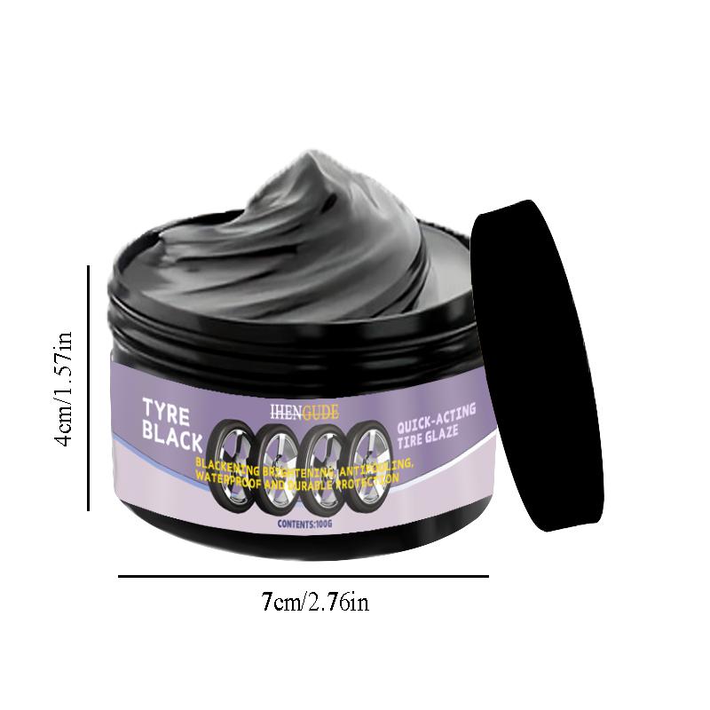 Pâte De Protection Pour Le Polissage Des Pneus, 1 Pièce, 100g, Rehausseur De Brillant Longue Durée Pour Voiture, Qui Fait Resserre Les Pneus 