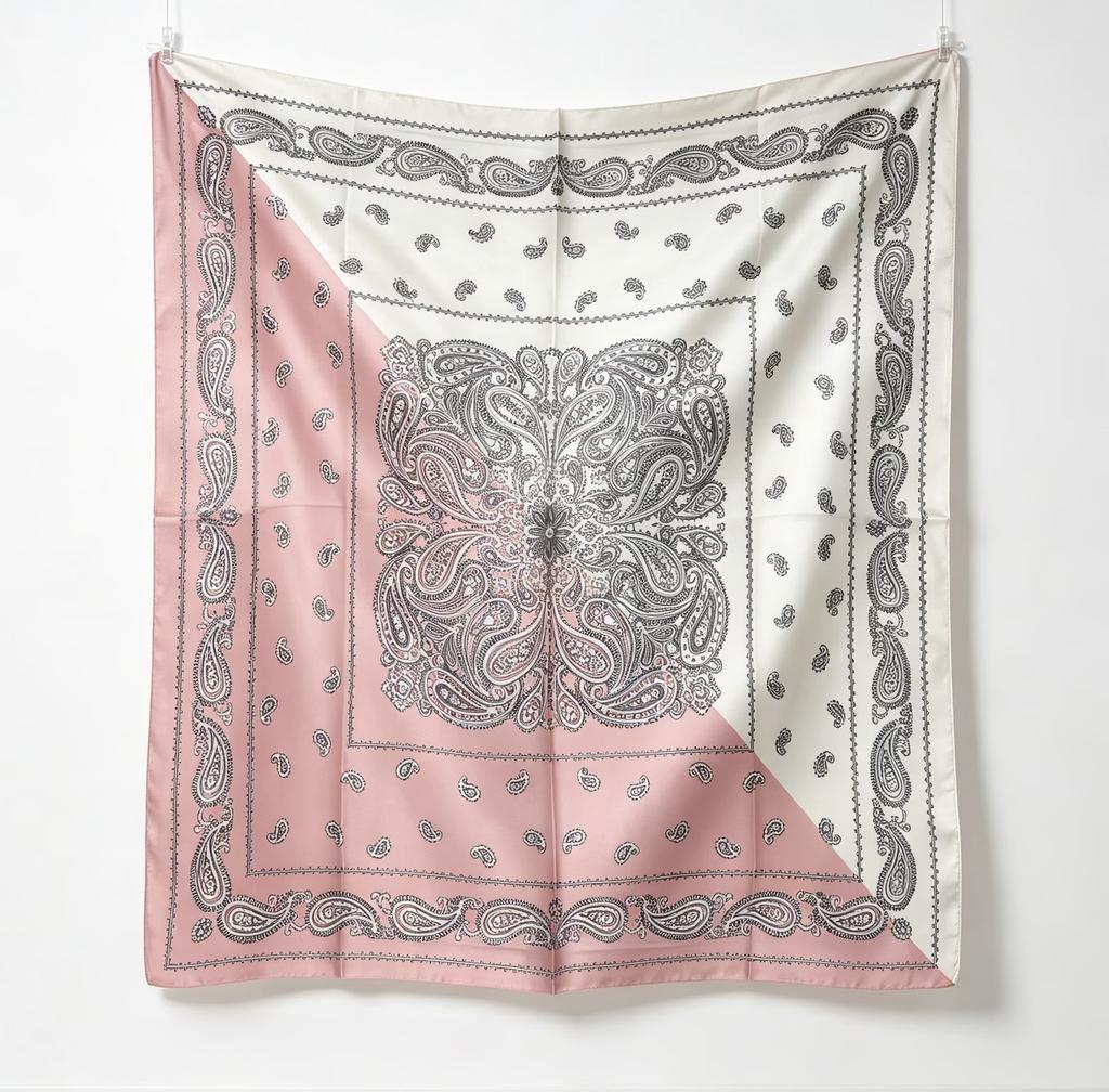 Beach sunset fashion silk scarf print 91CM silk square scarf decorative scarf scarf versatile shawl silk scarf