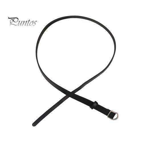 

Женский ремень, тонкий ремень из искусственной кожи с пряжкой, повседневный ремень для джинсов, аксессуар для платьев, брюк чёрный