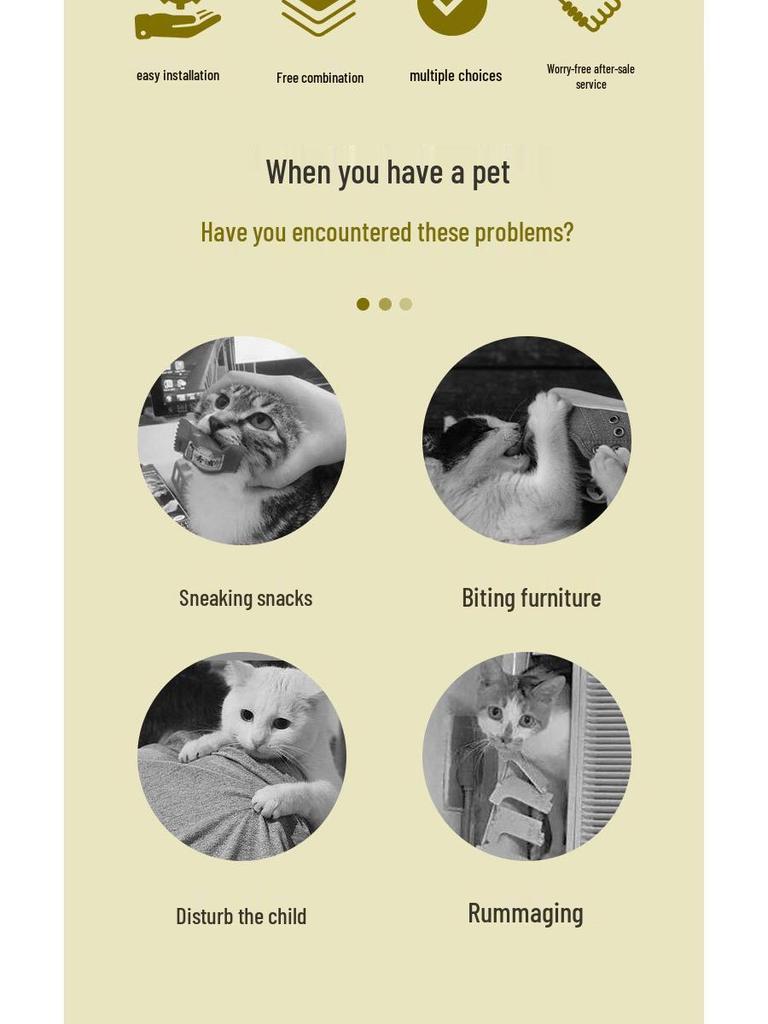 Pet Iron Mesh Detachable Fence: Indoor Gate, Isolation Guardrail, Escape-Proof, Easy Assembly