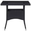 VidaXL Acacia Ensemble à Dîner de Jardin 5 pcs Salon de Jardin Mobilier de Salle à Manger d'Extérieur Arrière-cour Noir 3058324
