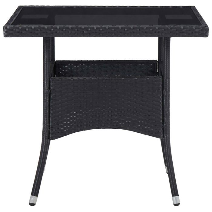 VidaXL Acacia Ensemble à Dîner de Jardin 5 pcs Salon de Jardin Mobilier de Salle à Manger d'Extérieur Arrière-cour Noir 3058324
