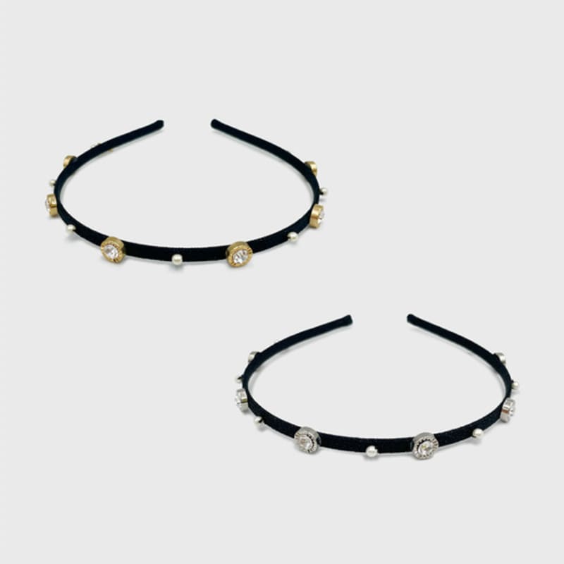 Jean Paul Clarisse Deco Crystal Pearl Hairband JC004HB