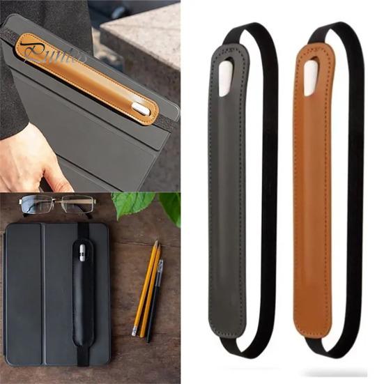 Verstellbarer Tablet-Stifthalter, Anti-Verlust-Aufbewahrung, Nylon-Elastikband, Kunstleder, Tintenroller-Etui