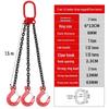 G80 Manganese Steel Lifting Chain Slings with Hooks - Single & Double Leg Set