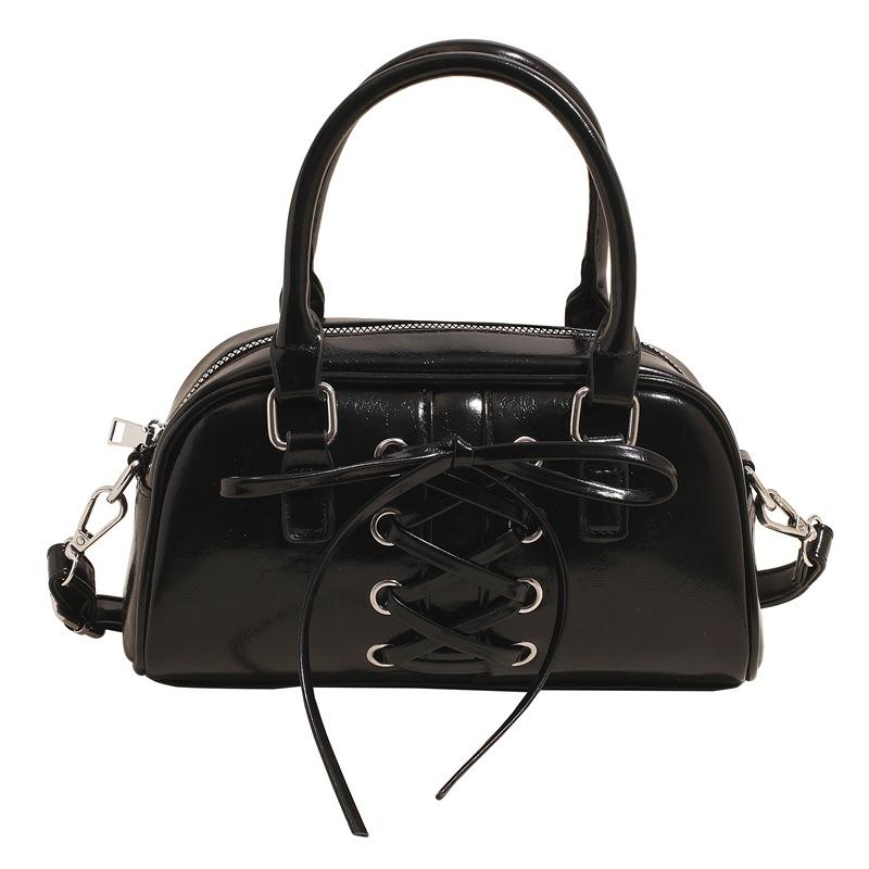 Премиальная милая сумка подмышку Spice Girl женская новая трендовая балетная сумочка нишевая плечевая сумка через плечо чёрный