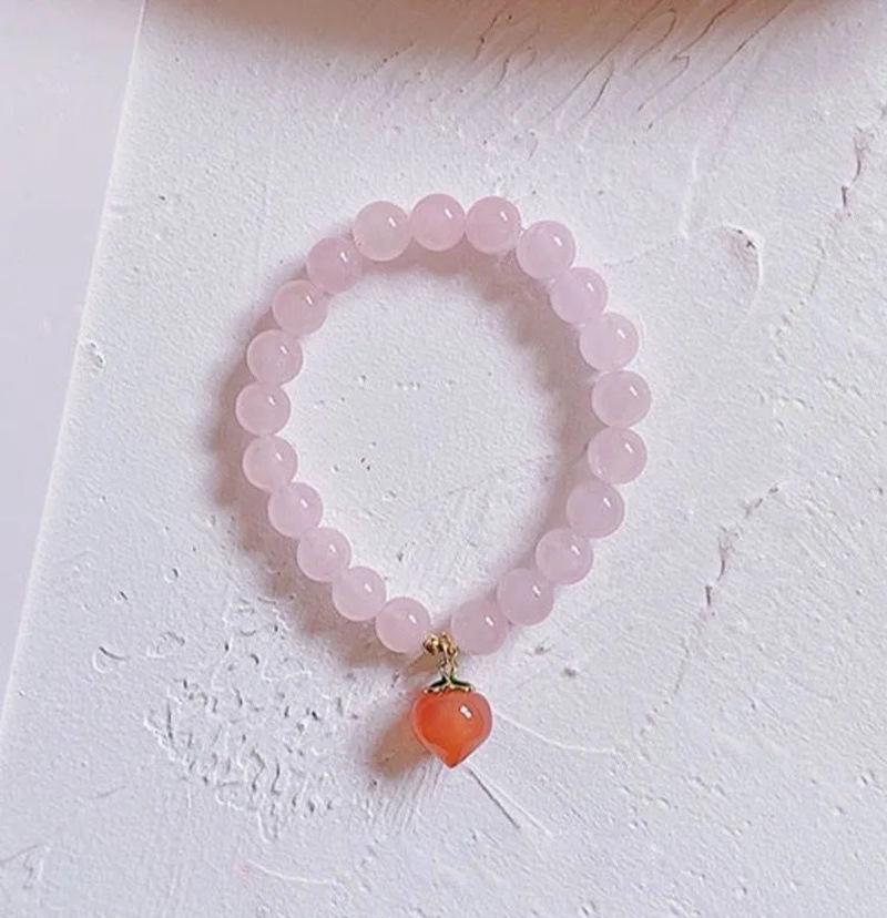 Guochao Persimmon Ruyi Tassel Bracelet: Auspicious Glazed Persimmon Cultural Ornament