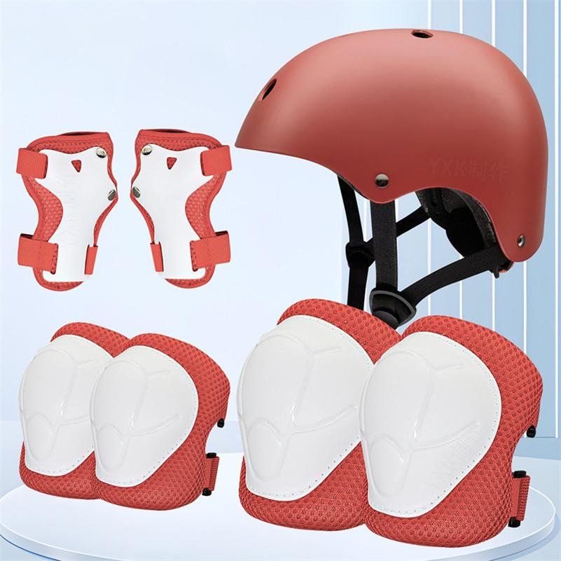 Child protective equipment helmet elbow knee pads for girls aged 3 4 5 6 7 8 9 10 11 12 year boy Suitable for roller skating and skiing