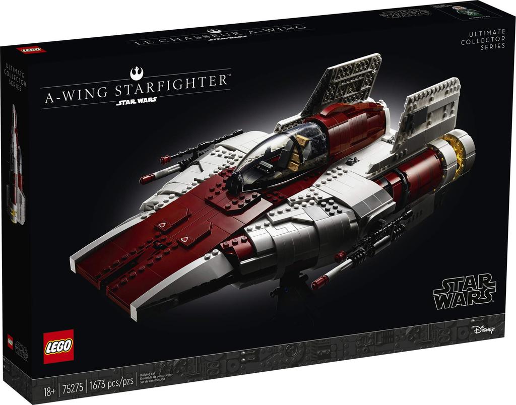 LEGO Star Wars A-wing Starfighter 75275 Building Kit; Collectible Building Set for Adults; Makes a Cool Gift for Star Wars Fans, New 2020 (1,673 Piece