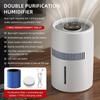 USB Mistless Humidifier: 4L Large Capacity Air Purifier for Bedroom and Office