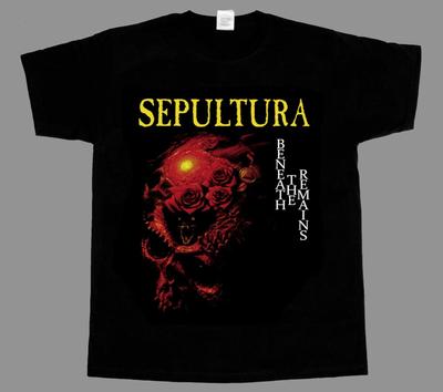 SEPULTURA BENEATH THE REMAINS Black Cotton T Shirt S-5XL Unisex T-Shirt