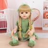 Realistic 55cm 22inch Soft Silicone Reborn Baby Doll With Clothes Magnetic Pacifier Feeding Bottle Set Handmade Girl Birthday Gift