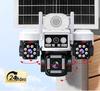 AOV Solar-Powered 360° HD Night Vision Camera with Remote Access and Four-Lens for Indoor/Outdoor Monitoring