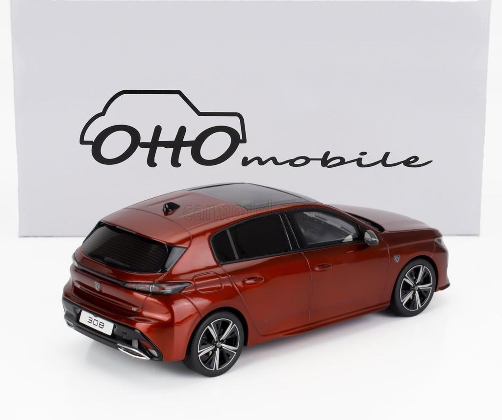 Miniature Car 1/18 Peugeot 308 GT OTTO-MOBILE 1/18 PEUGEOT 308 GT 2022 RED OT1140