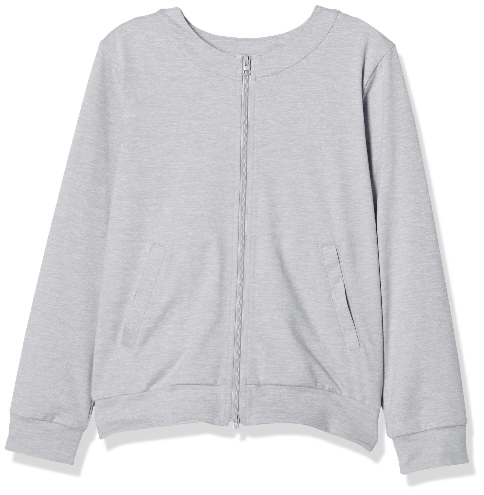 

Danskin Active Collarless Medium Size 130 Kids All-Day Jacket, Girls , DAJ521170, Gray,