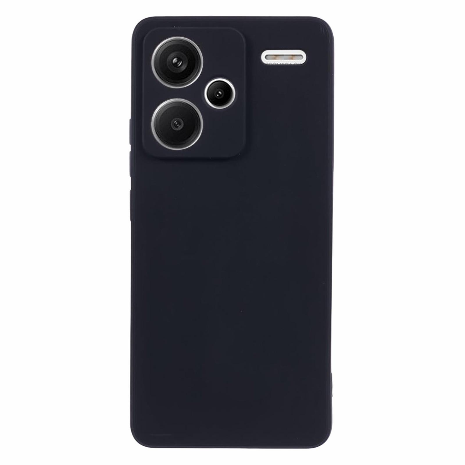 

For Xiaomi Redmi Note 13 Pro+ 5G Case Straight Edge Soft TPU Phone Back Cover Black